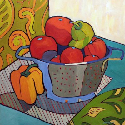 Mosaïque de légumes copieux II, 2023 - Catherine J Martzloff