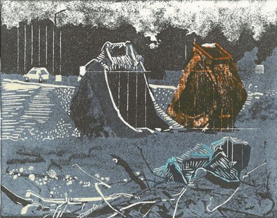 Propriété principale, 2014 (linogravure et gravure) - Catherine Sutcliffe-Fuller