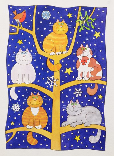 Cinq chats de Noël - Cathy Baxter