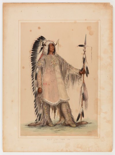 Mah-to-toh-pa, le chef des Mandans - Catlin, George