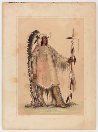 Mah-to-toh-pa, le chef des Mandans - Catlin, George