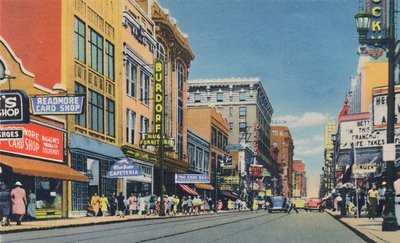 Quatrième Avenue, vue vers le nord, 1942 - Caufield and Shook