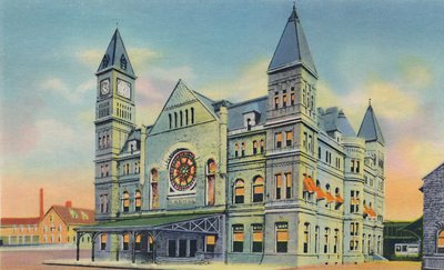 Gare Union, 10e et Broadway, 1942 - Caufield and Shook