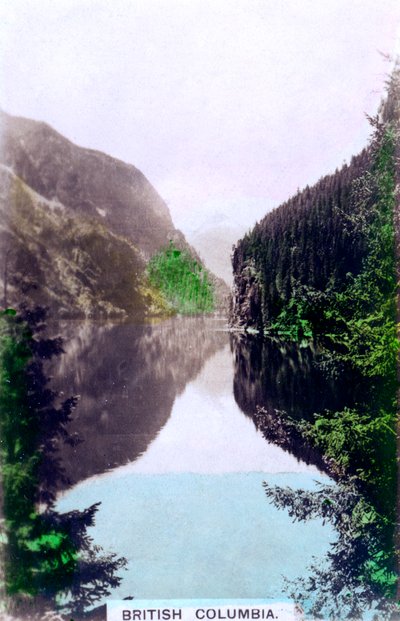 Scène côtière, Colombie-Britannique, Canada, vers les années 1920 - Cavenders Ltd