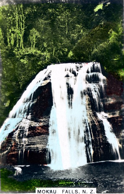 Chutes de Mokau, Île du Nord, Nouvelle-Zélande, vers les années 1920 - Cavenders Ltd