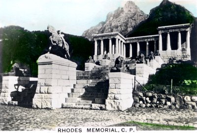 Mémorial de Rhodes, Devils Peak, Le Cap, vers 1920 - Cavenders Ltd