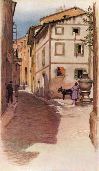 Scène de rue majorquine - Cecil Charles Windsor Aldin