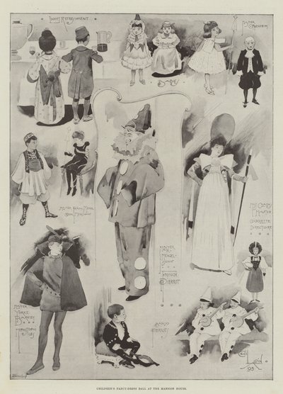Bal costumé pour enfants au Mansion House - Cecil Charles Windsor Aldin