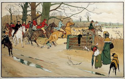Gravure par Cecil Aldin, Angleterre. Collection privée - Cecil Charles Windsor Aldin