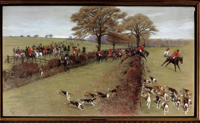 Scène de chasse, équipage South Berks - Cecil Charles Windsor Aldin