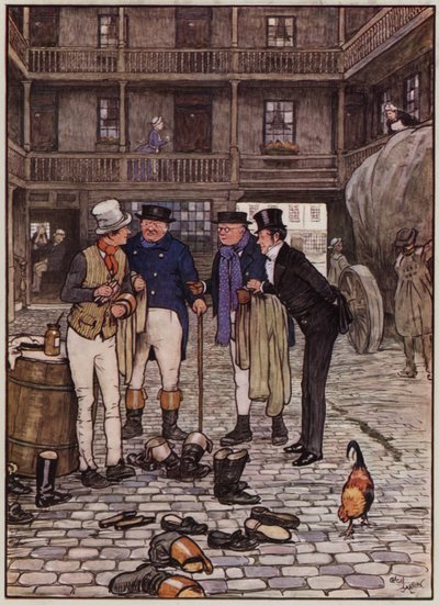 Illustration pour Les Papiers Pickwick par Cecil Aldin - Cecil Charles Windsor Aldin