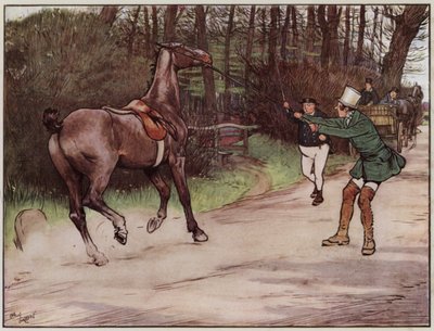 Illustration pour Les Papiers posthumes du Pickwick Club par Cecil Aldin - Cecil Charles Windsor Aldin