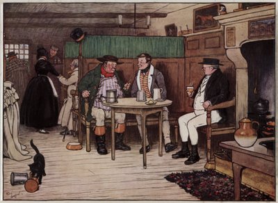 Illustration pour Les Papiers posthumes du Pickwick Club par Cecil Aldin - Cecil Charles Windsor Aldin