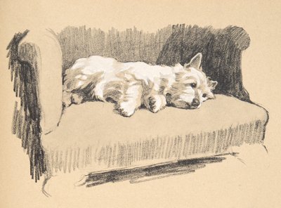 West Highlander, 1930, illustrations de son carnet de croquis utilisé pour 