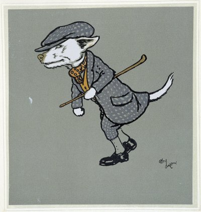 Renard blanc, gentleman - dans « Merry Party », ill. par Cécil Aldin, éd. Hodder & Stoughton, Londres - Cecil Charles Windsor Aldin