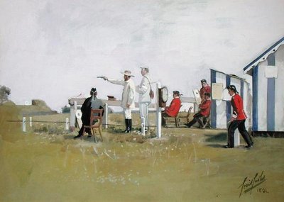 Le stand de tir, camp de Bisley - Cecil Cutler