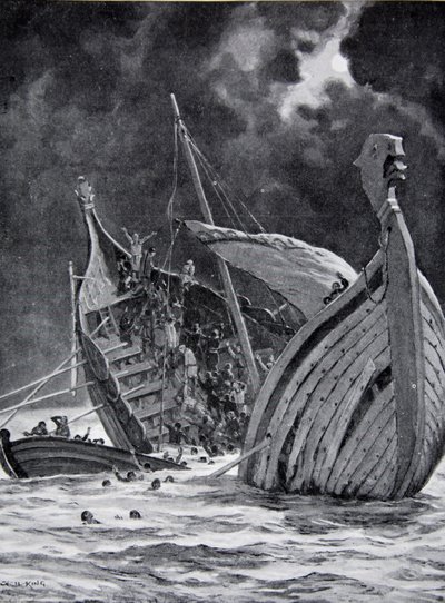 La perte du White Ship en 1120, illustration de 