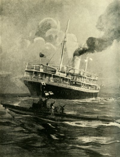 Le naufrage du Falaba, Première Guerre mondiale, 28 mars 1915, vers 1920 - Cecil King