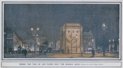 Où la marée de la vie passe devant Marble Arch - Cecil King