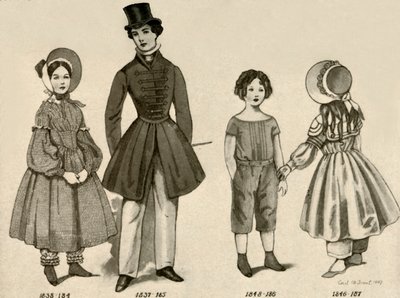 Vêtements pour enfants de 1830-1850, 1907 - Cecil W. Trout