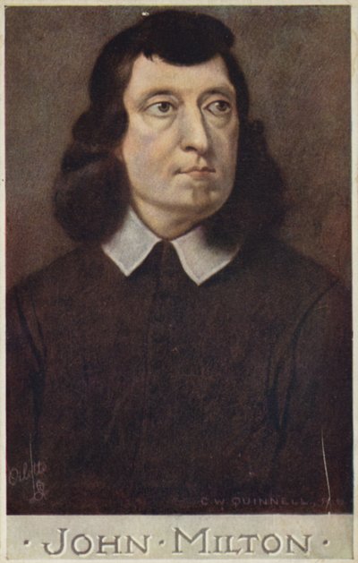 John Milton (1608-1674), poète anglais - Cecil Watson Quinnell