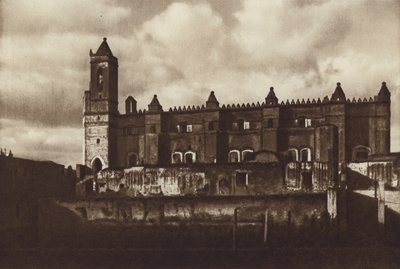 Mexique : Tepeapa, Ruine du monastère (photo n/b) - Cecile Seler Sachs