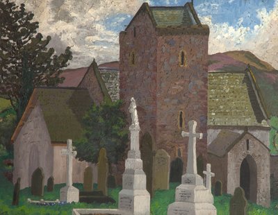 Église de Llangenith, Sud du Pays de Galles, vers 1930 - Cedric Morris