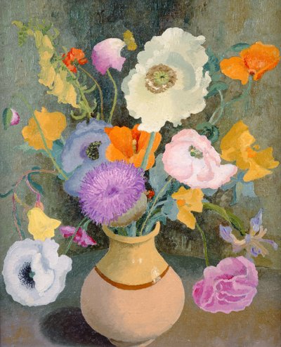 Coquelicots et Pois de Senteur - Cedric Morris