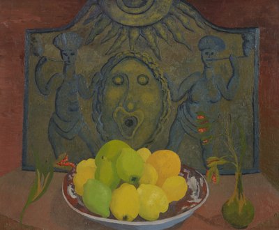Nature morte devant Sussex fireback - Cedric Morris