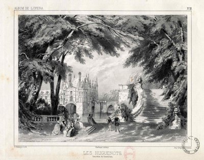Le château et les jardins du Château de Chenonceaux, 1836 - Celestin Deshayes