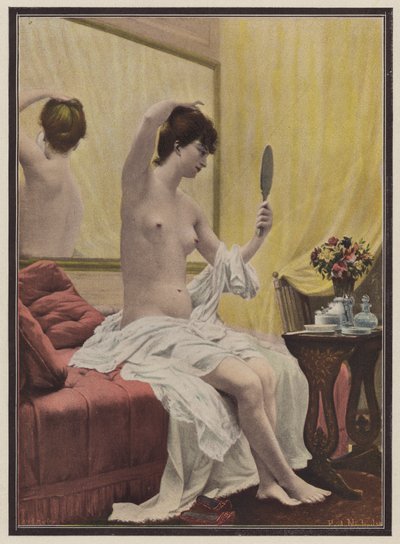 Femme à sa toilette du matin - Celestin Francois (after) Nanteuil