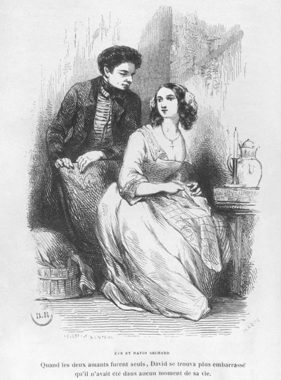 Ève et David Séchard, illustration de 