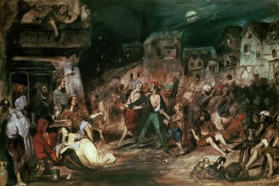 Gringoire dans la Cour des Miracles, illustration du chapitre VI de 