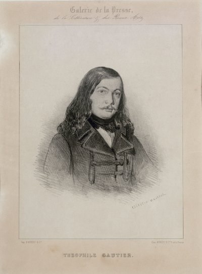 Portrait du poète Théophile Gautier 1811-1872 - Celestin Francois Nanteuil