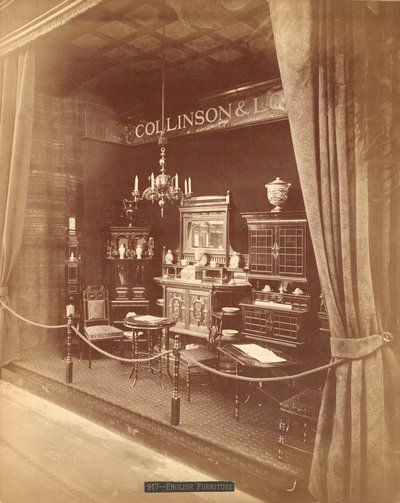 Exposition de meubles de Collinson & Lock - Centennial Photographic Co.