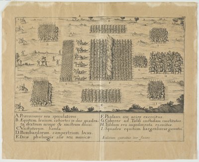Armée italienne en marche (gravure) - Central European School