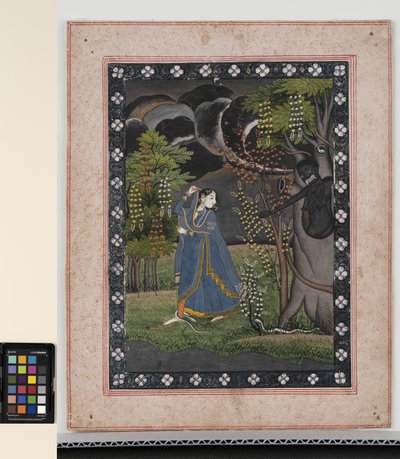 Abhisarika Nayika, c.1820 - Central Indian School