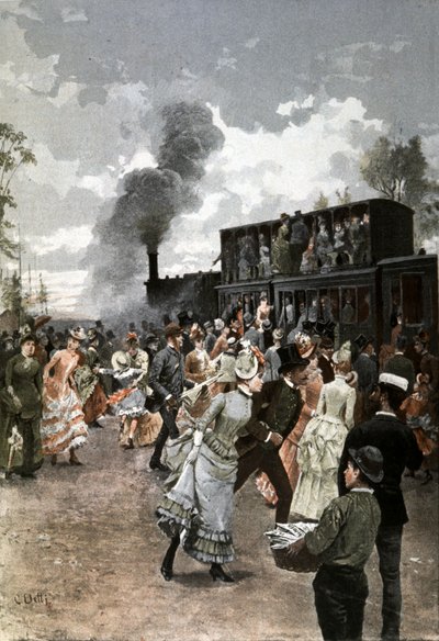 Le train du dimanche - Cesare Auguste Detti