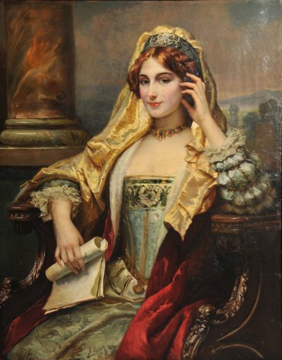Méditation, 1880 - Cesare Agostino Detti