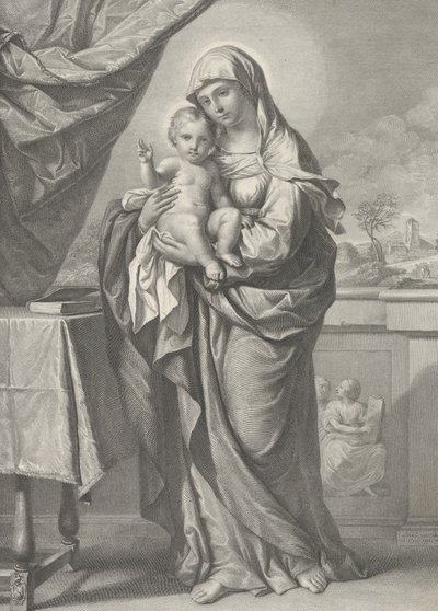 Vierge et Enfant, 19e siècle - Cesare Ferreri
