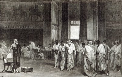 Appius Claudius persuadant le Sénat de rejeter l