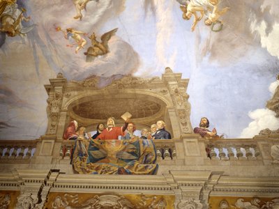 Dante, Pétrarque, Cola di Rienzo, A. da Brescia et Vittorio Alfieri (détail) - Cesare Mariani