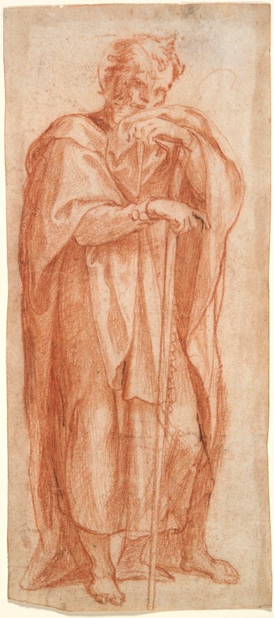 Éléazar, étude pour une fresque dans la chapelle Sixtine, Santa Maria Maggiore, Rome - Cesare Nebbia