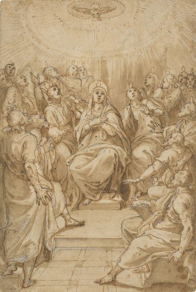 La Pentecôte, vers 1576 - Cesare Nebbia
