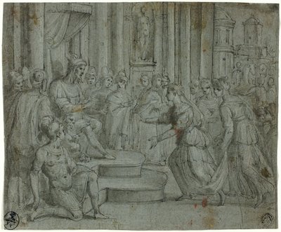 Salomon recevant la reine de Saba - Cesare Rossetti