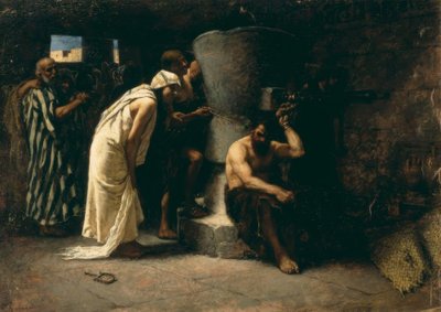 C. Saccaggi, Samson au moulin - Cesare Saccaggi