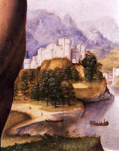Saint Jérôme, détail du paysage (détail) - Cesare da Sesto