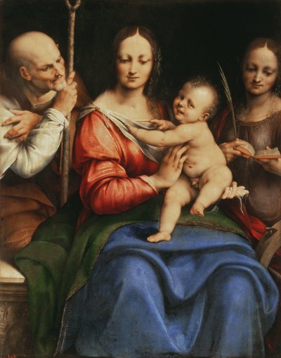 La Sainte Famille avec Sainte Catherine, 1515-20 - Cesare da Sesto