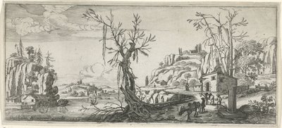Paysage avec voyageurs et ânes de bât - Chaerles de Hooch
