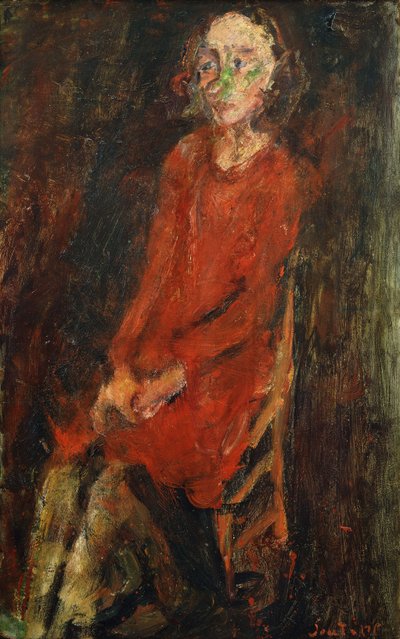 Jeune femme en rouge, 1928 - Chaim Soutine
